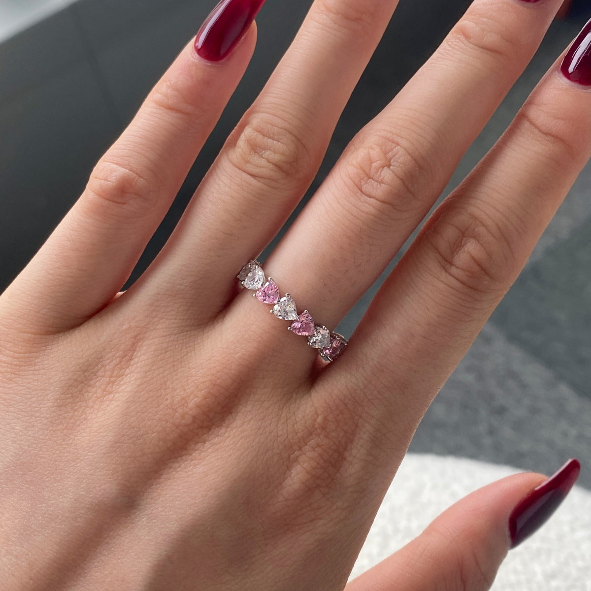 [kincade]0.25 Carat Radiant Romance Heart Cut Lover Ring