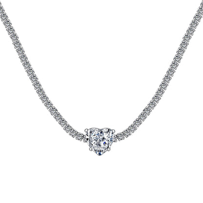 [kincade]2.0 Carat Sparkling Tennis Heart Cut Necklace