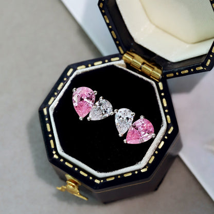 [kincade]Dazzling Elegant Heart Cut Lover Earrings