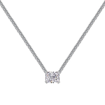 [kincade]4.0 Carat Elegant Radiant Cut Necklace