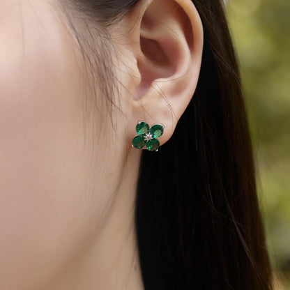 [kincade]Four-Leaf Clover Eight-Pointed Star Earrings