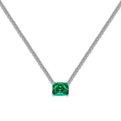 [kincade]4.0 Carat Elegant Radiant Cut Necklace