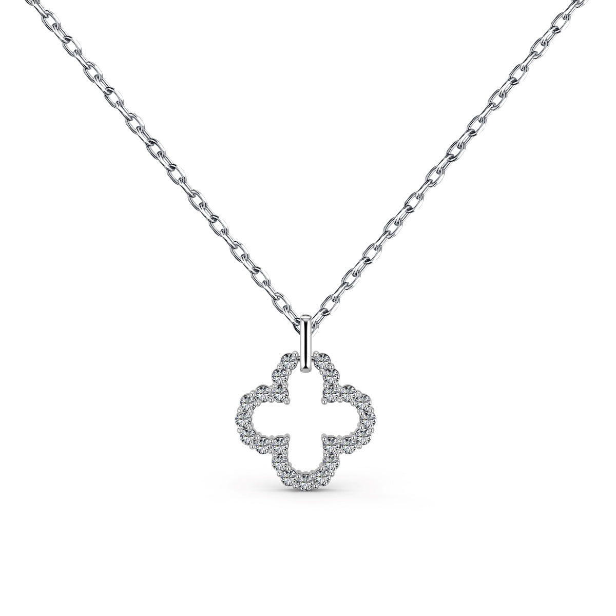 [kincade]Four-Leaf Clover Hollow Design Exquisite Necklace