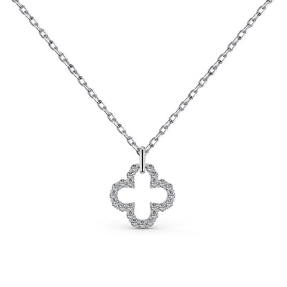 [kincade]Four-Leaf Clover Hollow Design Exquisite Necklace