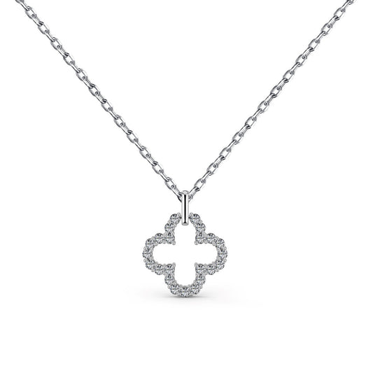 [kincade]Four-Leaf Clover Hollow Design Exquisite Necklace