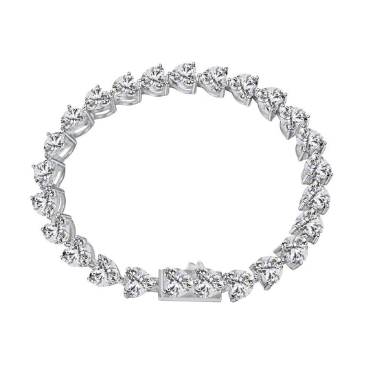 [kincade]0.75 Carat Elegant Romantic Heart Shape Lover Bracelet