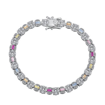 [kincade]Dazzling Radiant Multi Cut Daily Bracelet