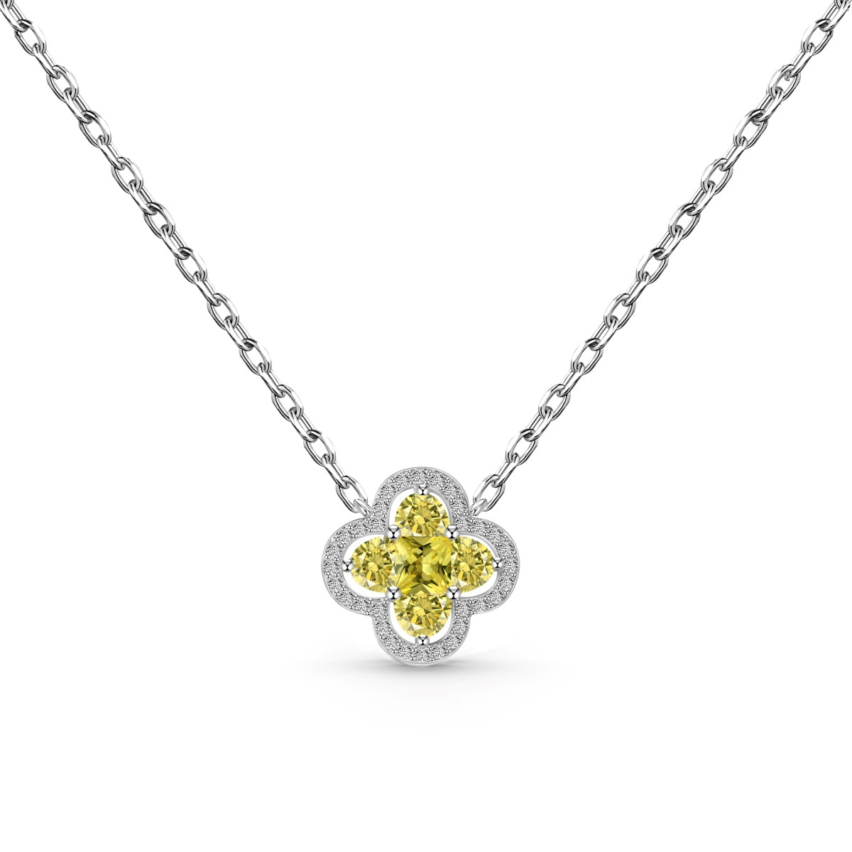 [kincade]Spliced Lucky Four-Leaf Clover Versatile Necklace