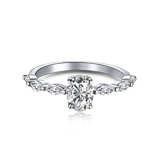 [kincade]0.75 Carat Luxurious Vibrant Elongated Cushion Cut Daily Ring