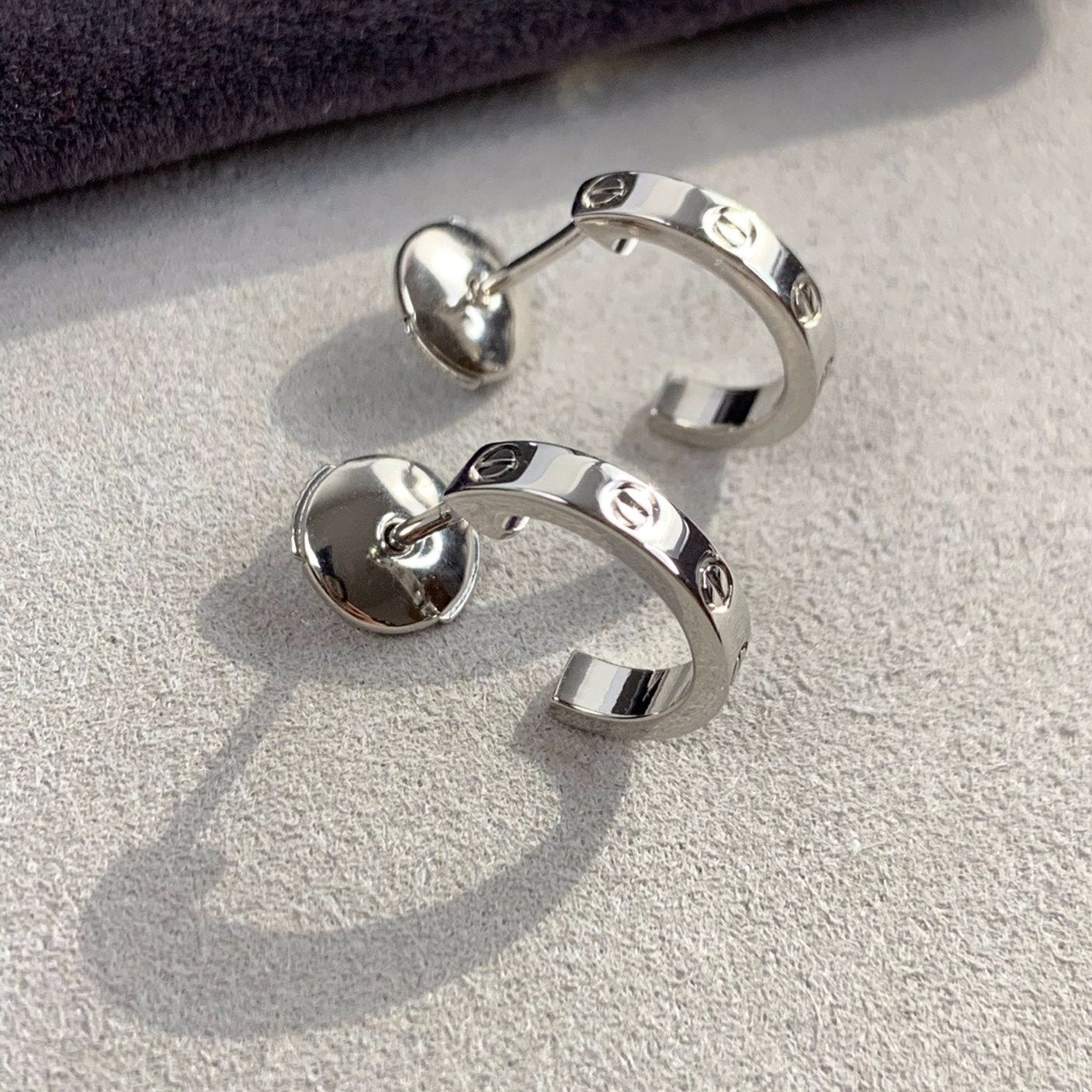 [kincade]LOVE EARRINGS 2.65MM SILVER