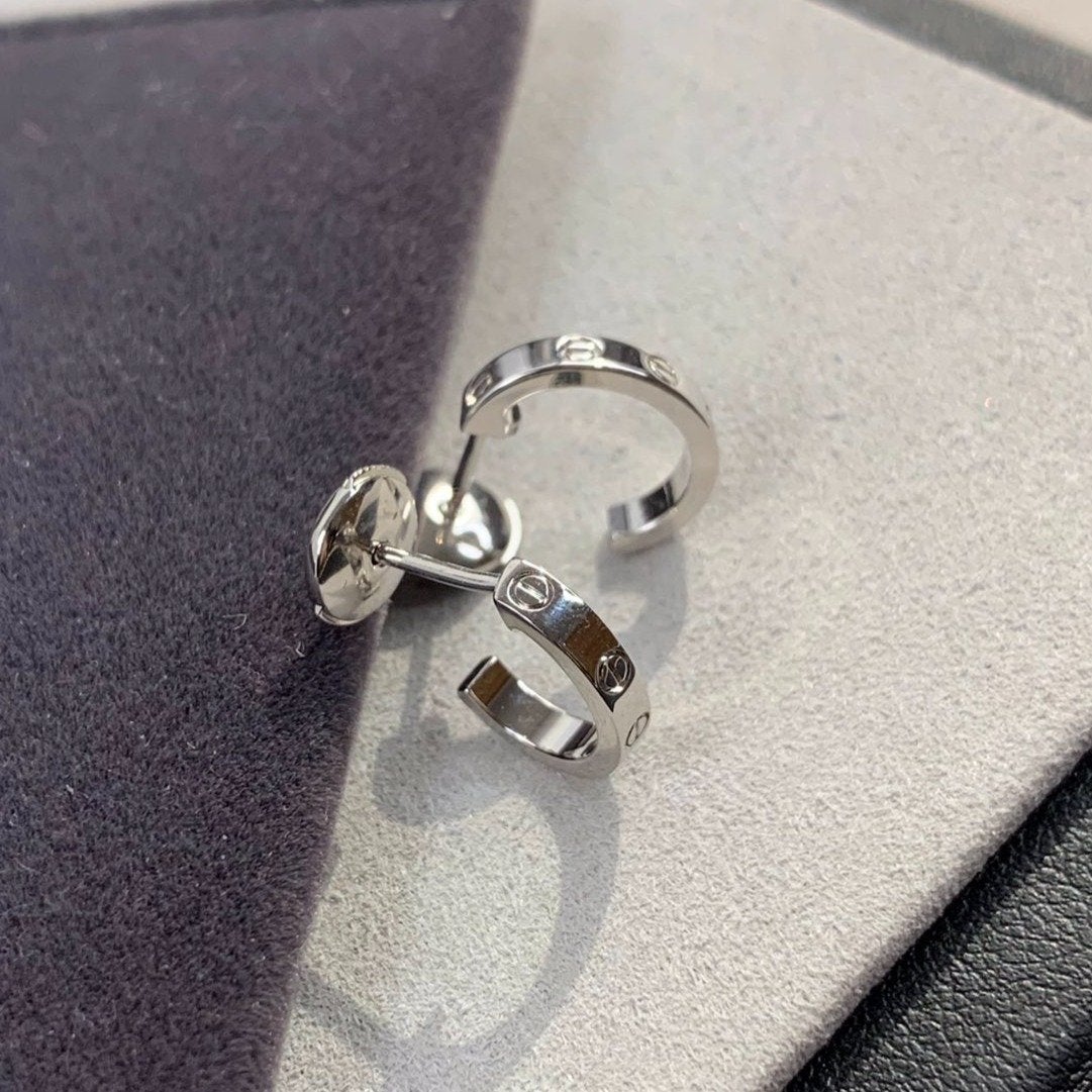 [kincade]LOVE EARRINGS 2.65MM SILVER