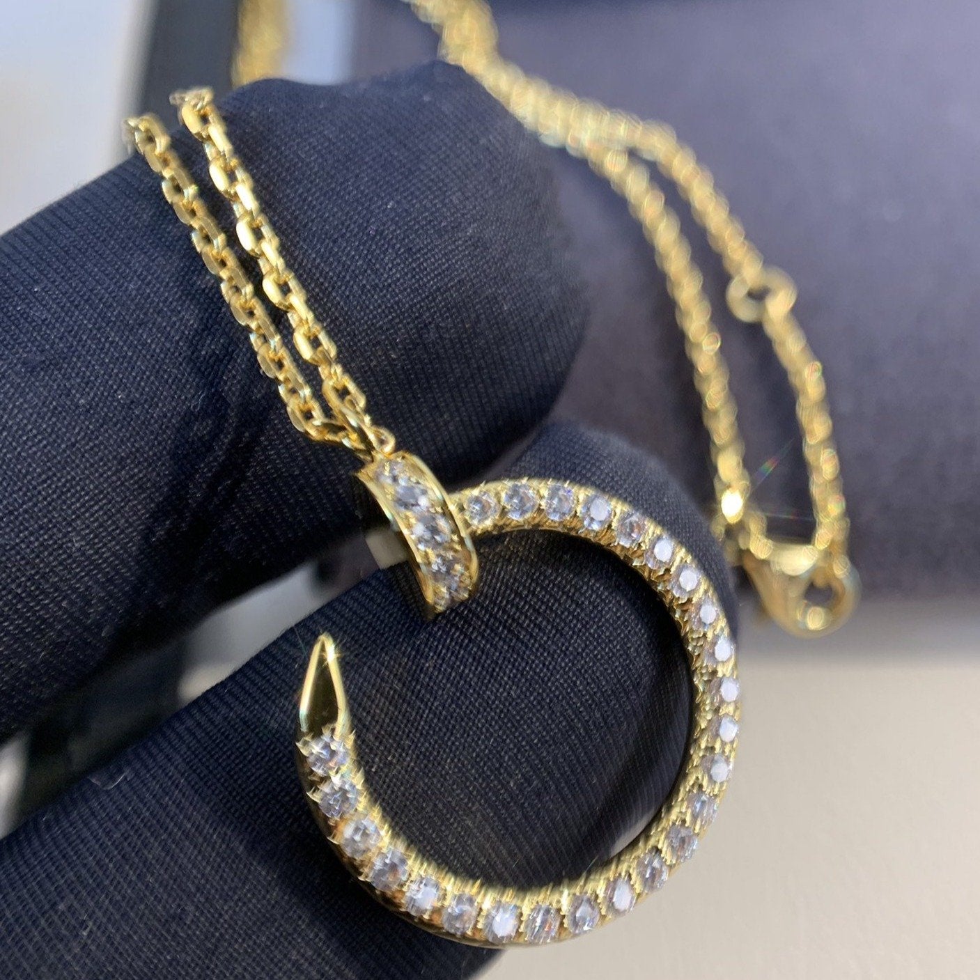 [kincade]JUSTE NECKLACE GOLD DIAMONDS