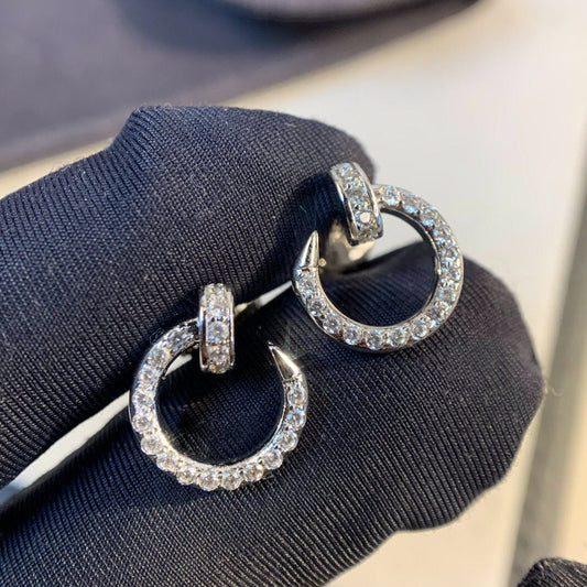 [kincade]JUSTE EARRINGS SILVER DIAMONDS