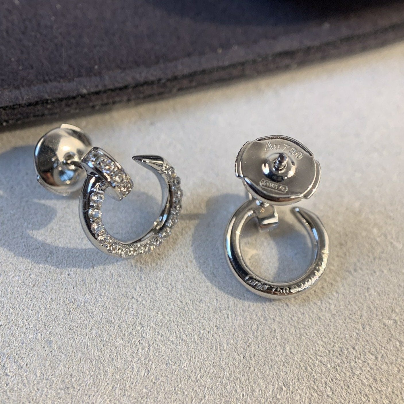 [kincade]JUSTE EARRINGS SILVER DIAMONDS