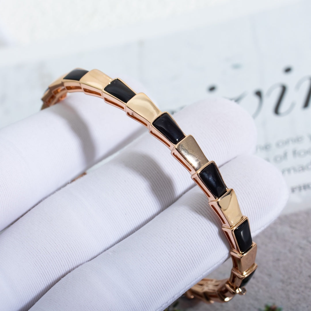 [kincade]SERPENTI BRACELET PINK GOLD ONYX