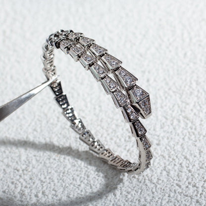 [kincade]SERPENTI BRACELET 6MM SILVER DIAMOND