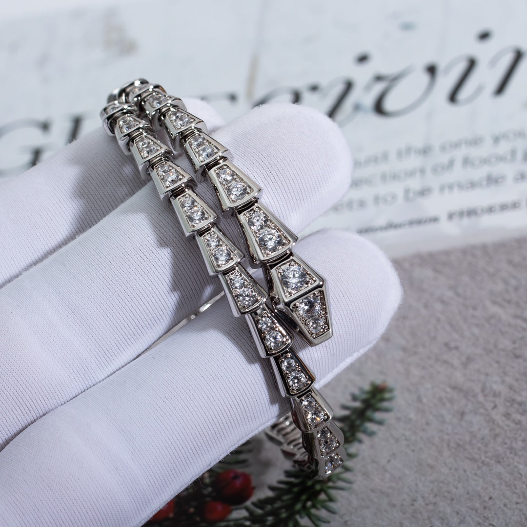 [kincade]SERPENTI BRACELET 6MM SILVER DIAMOND