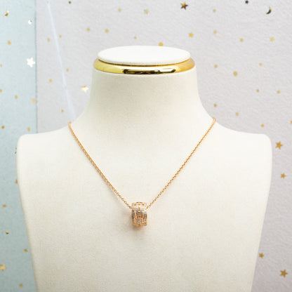 [kincade]PARENTESI NECKLACE PINK GOLD DIAMOND