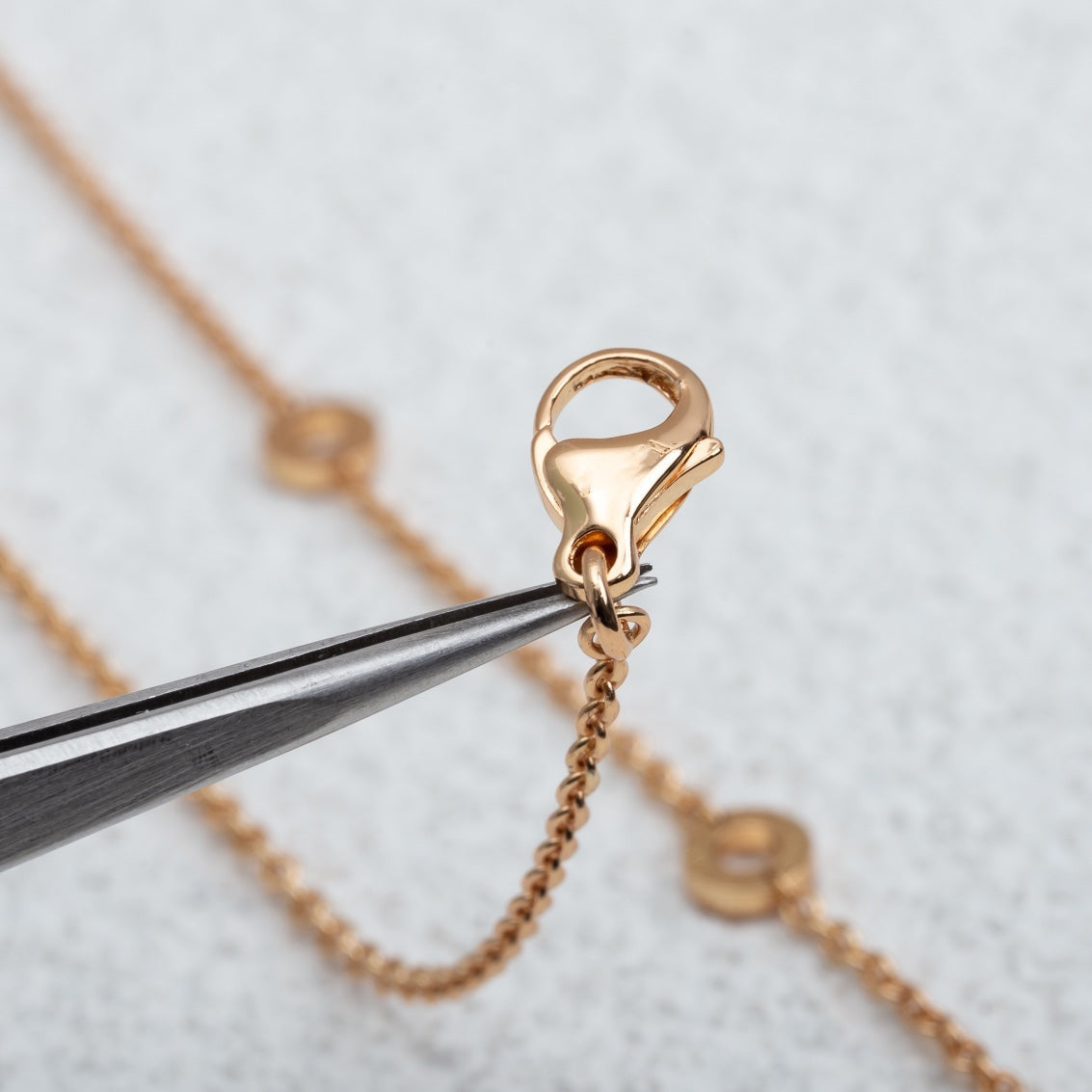 [kincade]PARENTESI NECKLACE PINK GOLD DIAMOND