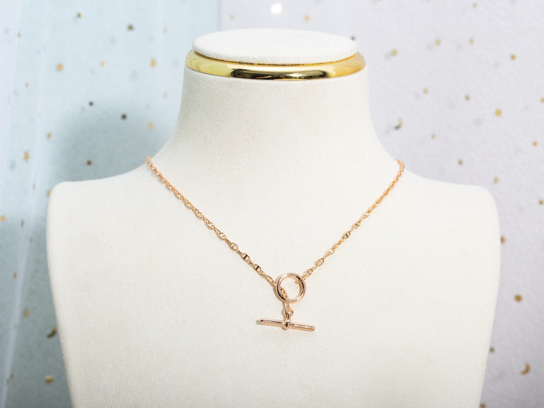 [kincade]ECHAPPEE NECKLACE PINK GOLD