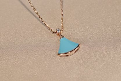 [kincade]DREAM NECKLACE TURQUOISE PINK GOLD