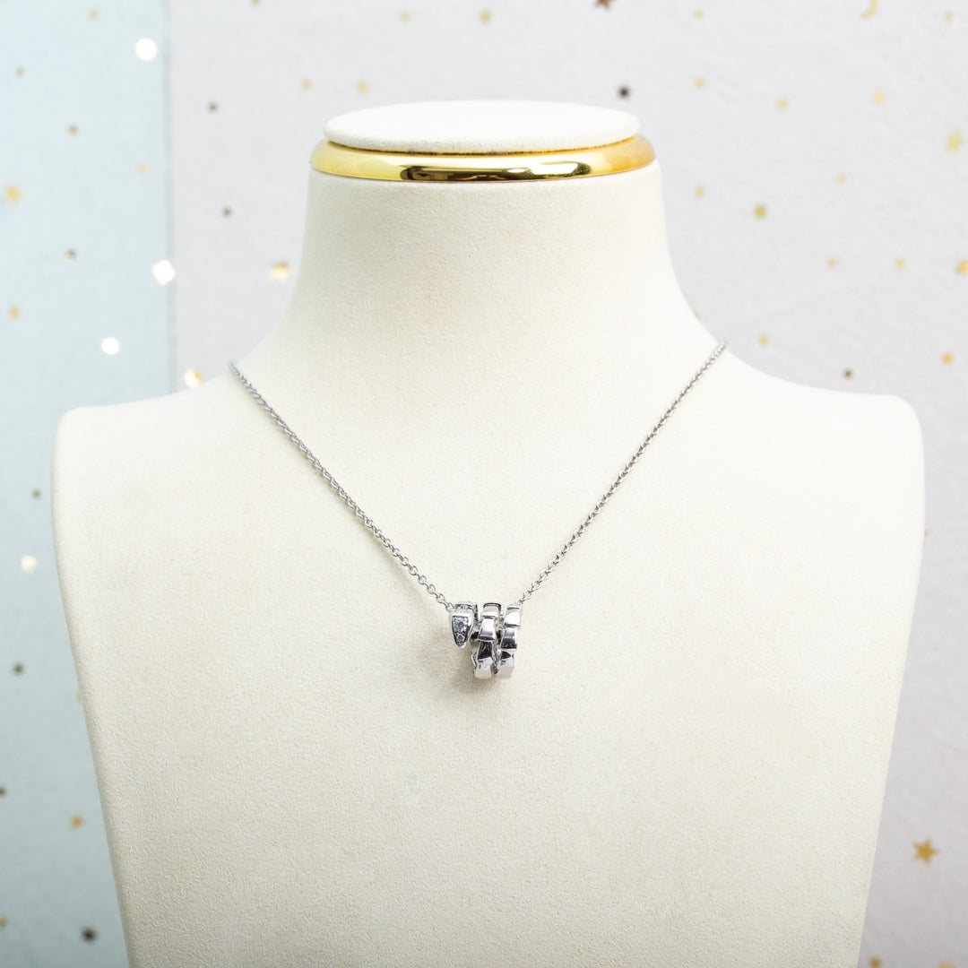 [kincade]SERPENTI SILVER NECKLACE DIAMOND