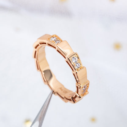 [kincade]SERPENTI RING PINK GOLD  3MM