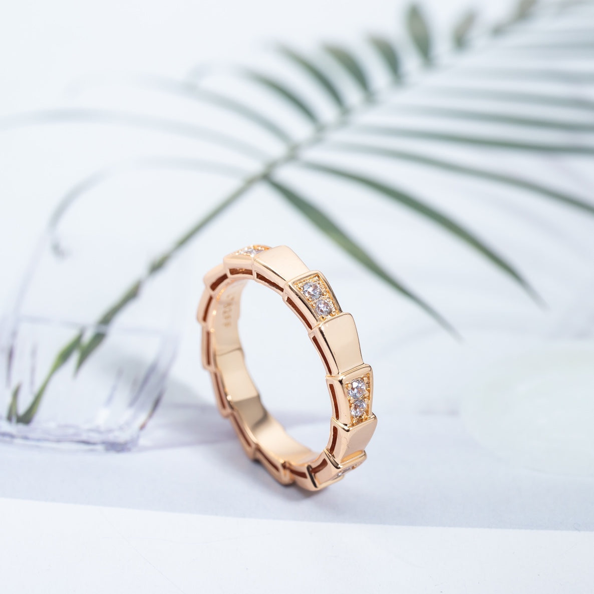 [kincade]SERPENTI RING ROSA GOLD 3MM