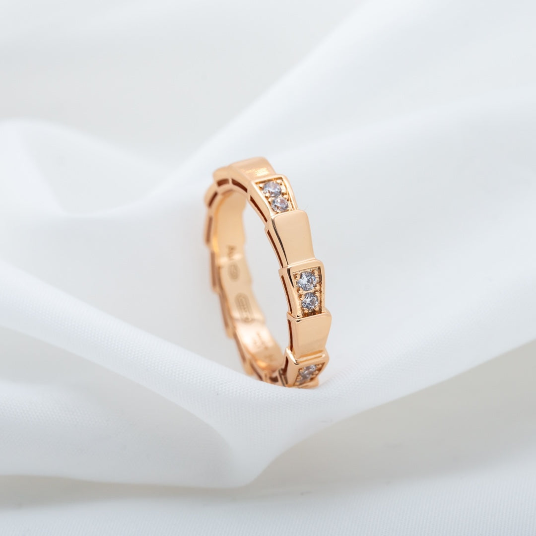 [kincade]SERPENTI RING ROSA GOLD 3MM