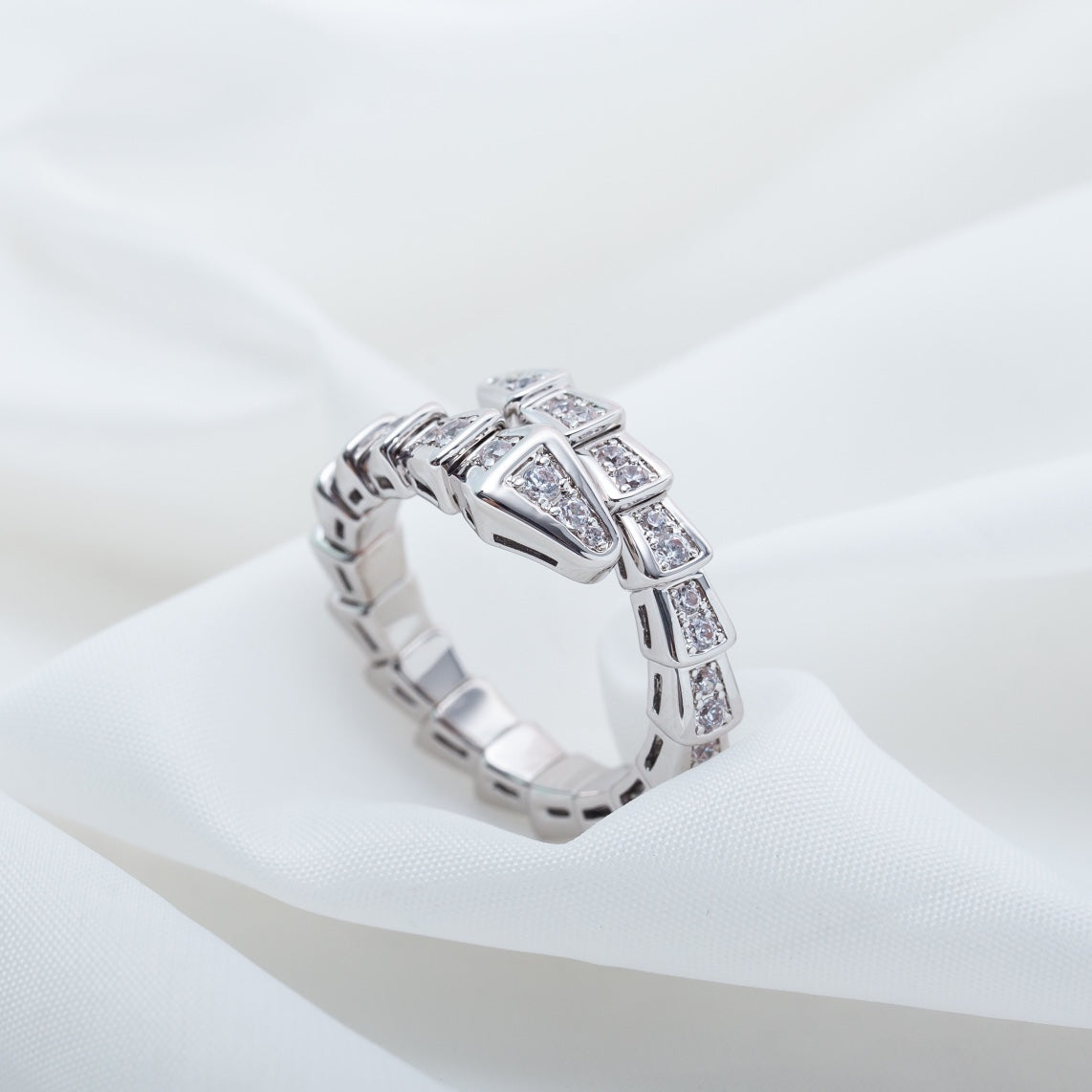 [kincade]SERPENTI RING SILBER DIAMANT GEPAPERT 4MM