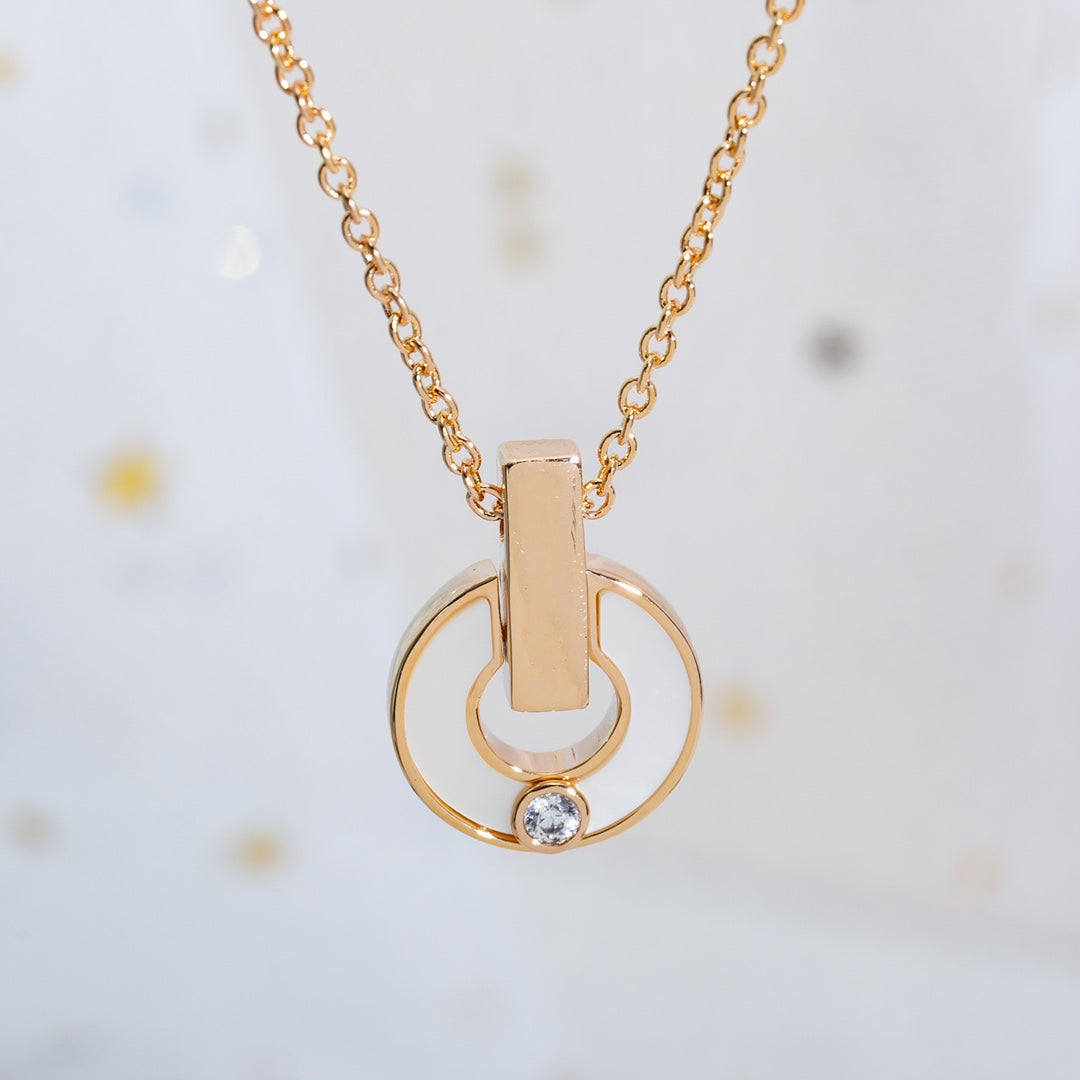 [kincade]GARI NECKLACE PINK GOLD MOP