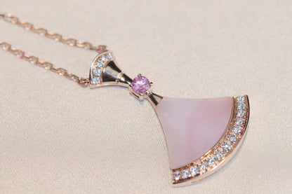 [kincade] TRAUM HALSKETTE ROSA MOP DIAMANT