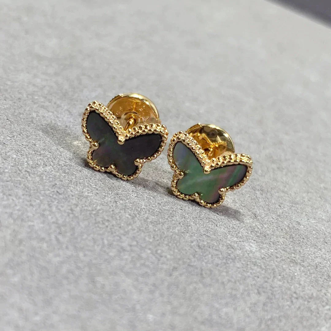 [kincade]BUTTERFLY DARK MOP  EARRINGS