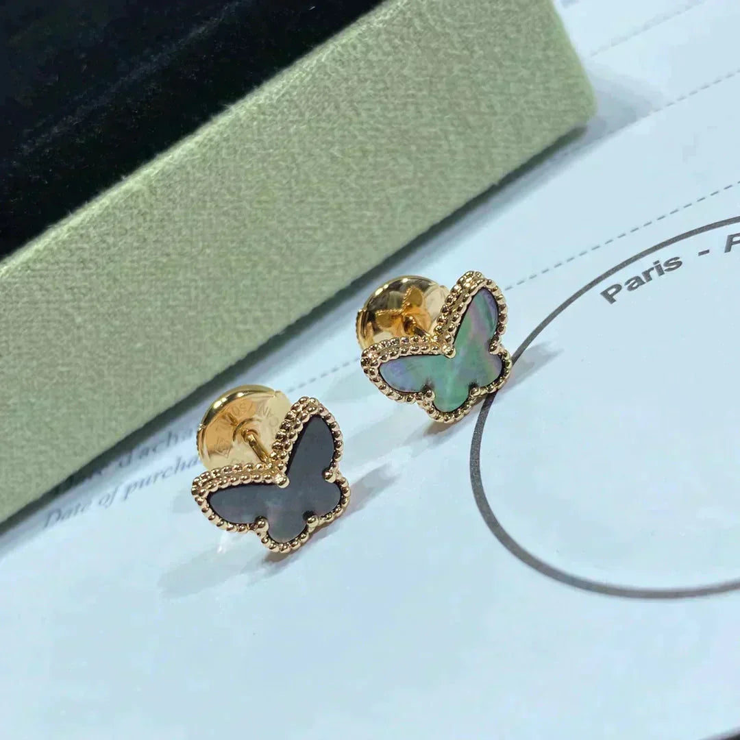 [kincade]BUTTERFLY DARK MOP  EARRINGS