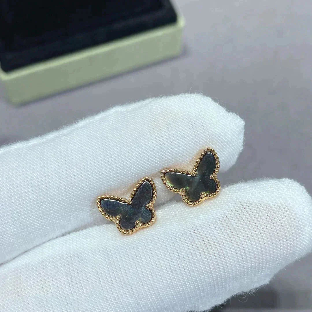 [kincade]BUTTERFLY DARK MOP  EARRINGS