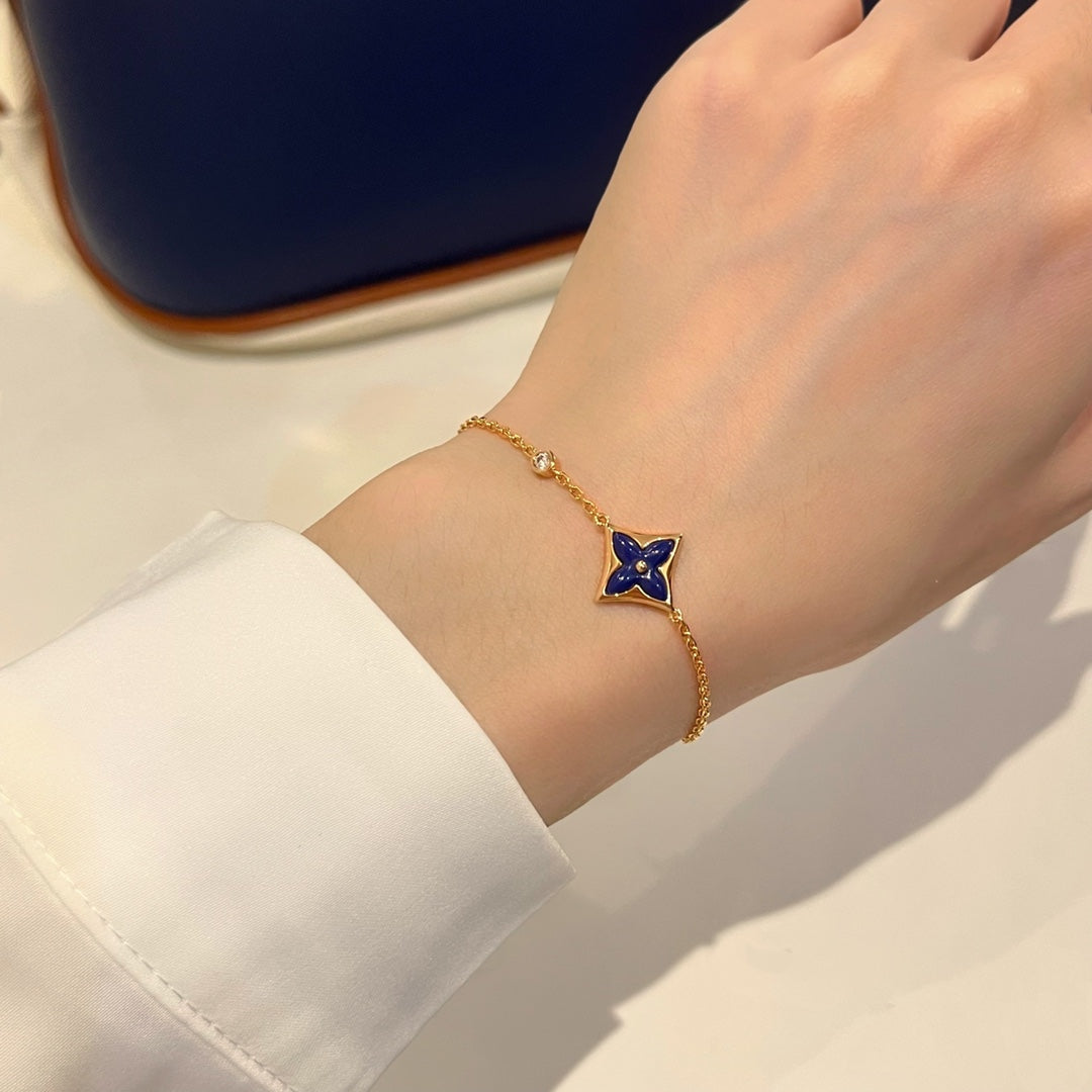 [kincade]FARBENES STAR-ROSAGOLD-ARMBAND MIT DIAMANTEN