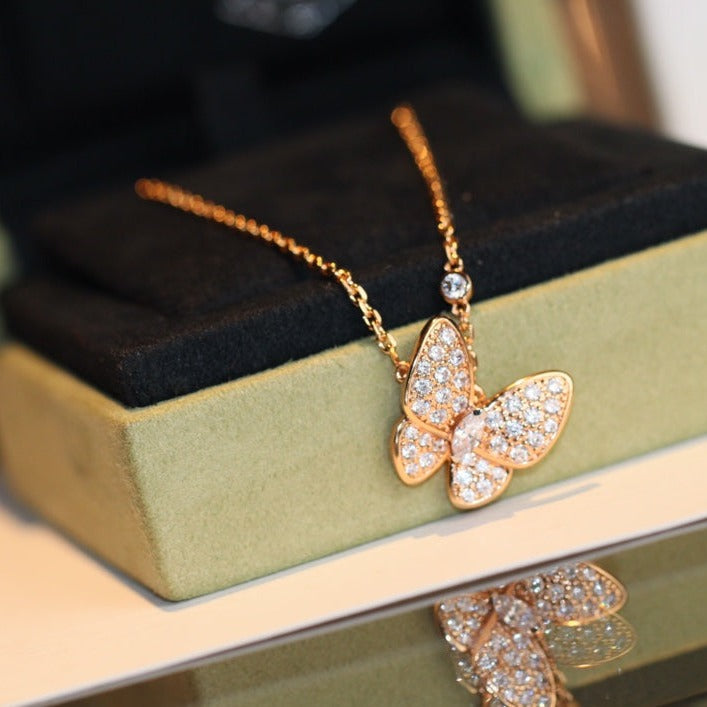 [kincade]BUTTERFLY DIAMOND NECKLACE