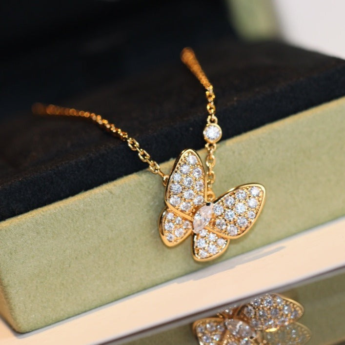 [kincade]BUTTERFLY DIAMOND NECKLACE