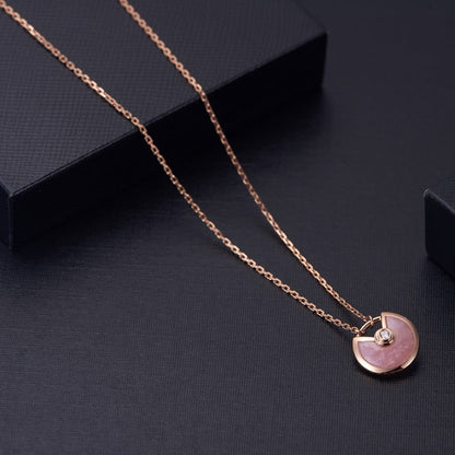 [kincade]AMULETTE ROSE GOLD PINK MOP NECKLACE