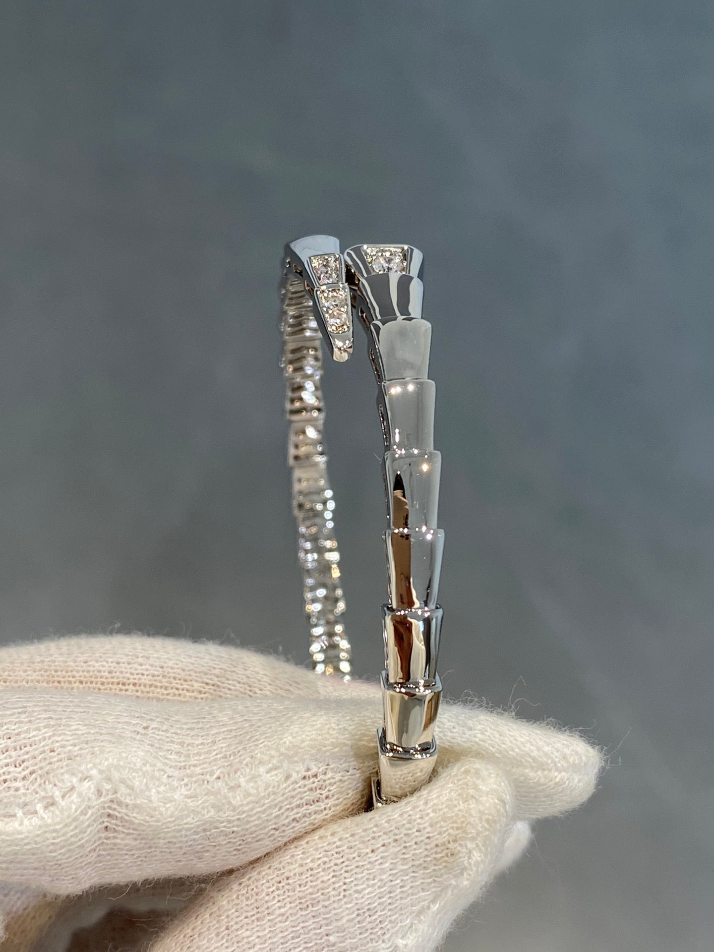 [kincade]SERPENTI BRACELET DIAMONDS SILVER