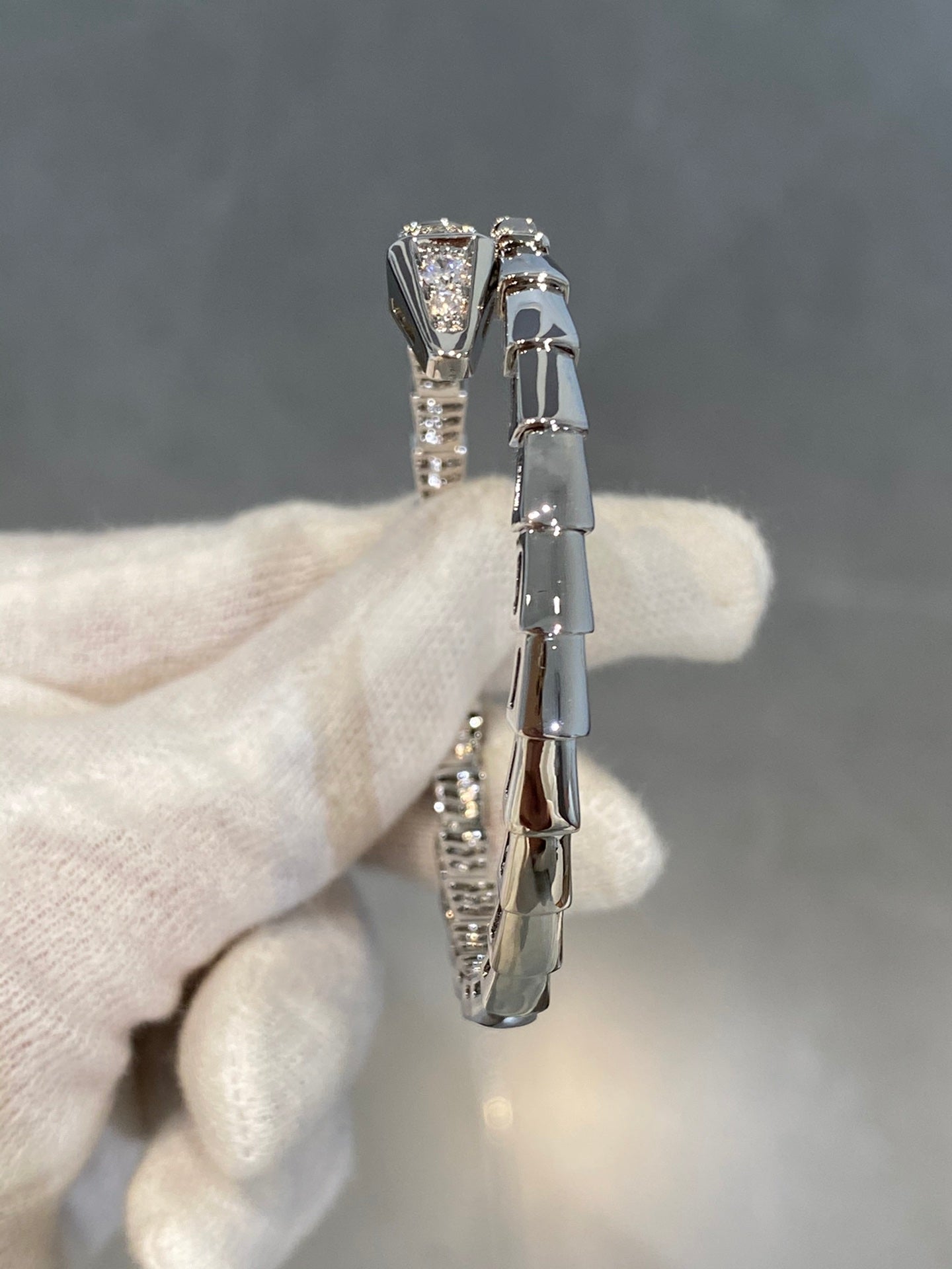 [kincade]SERPENTI BRACELET DIAMONDS SILVER