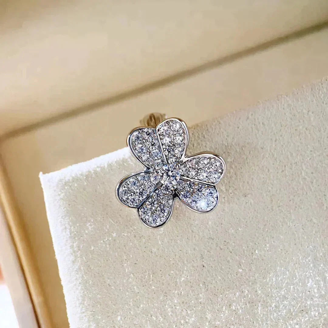 [kincade]CLOVER COMOS DIAMANT OHRRINGE SILBER