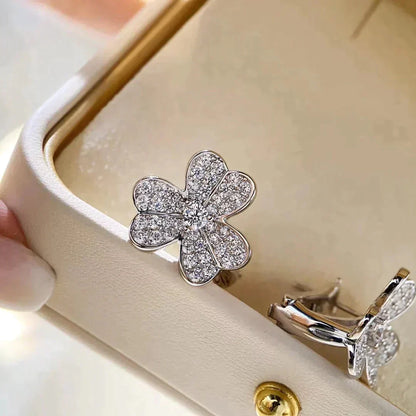 [kincade]CLOVER COMOS DIAMANT OHRRINGE SILBER