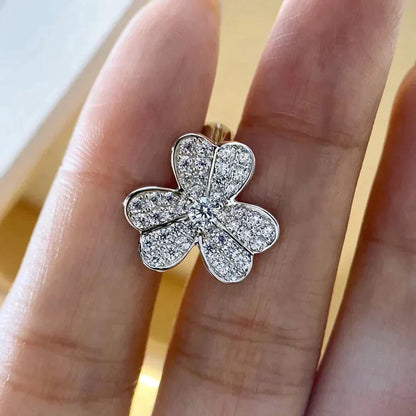 [kincade]CLOVER COMOS DIAMANT OHRRINGE SILBER