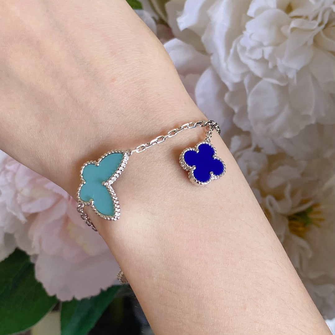 [kincade]LUCKY SPRING SILVER BRACELET 4 MOTIF