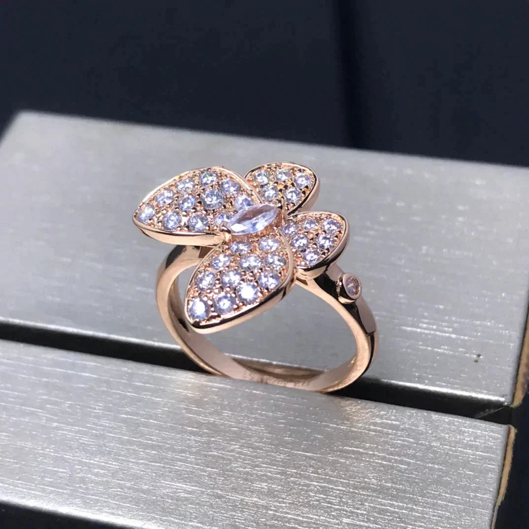 [kincade]BUTTERFLY PINK GOLD DIAMOND RING