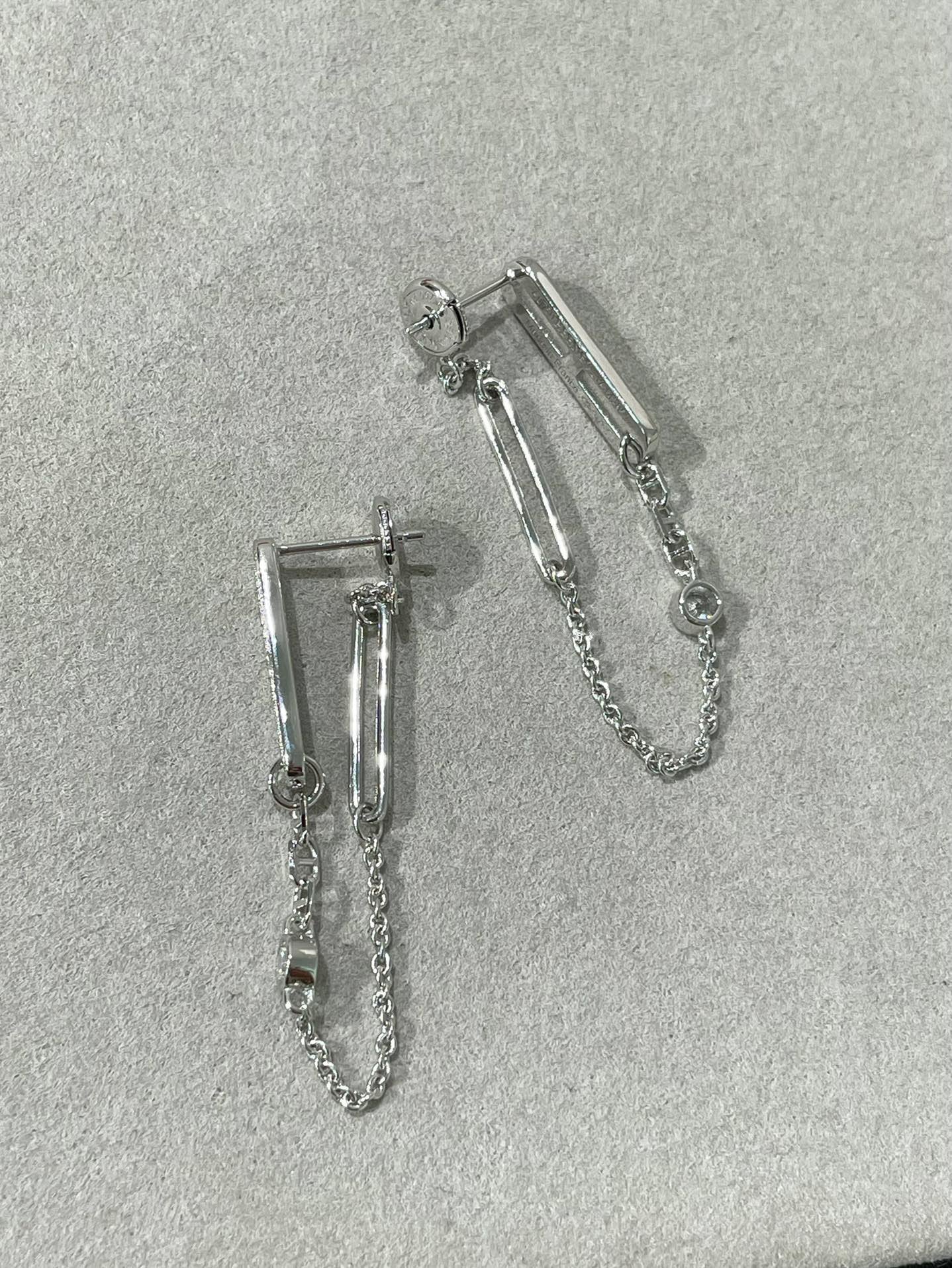 [kincade]CHAINE CHAOS DIAMOND DROP EARRINGS