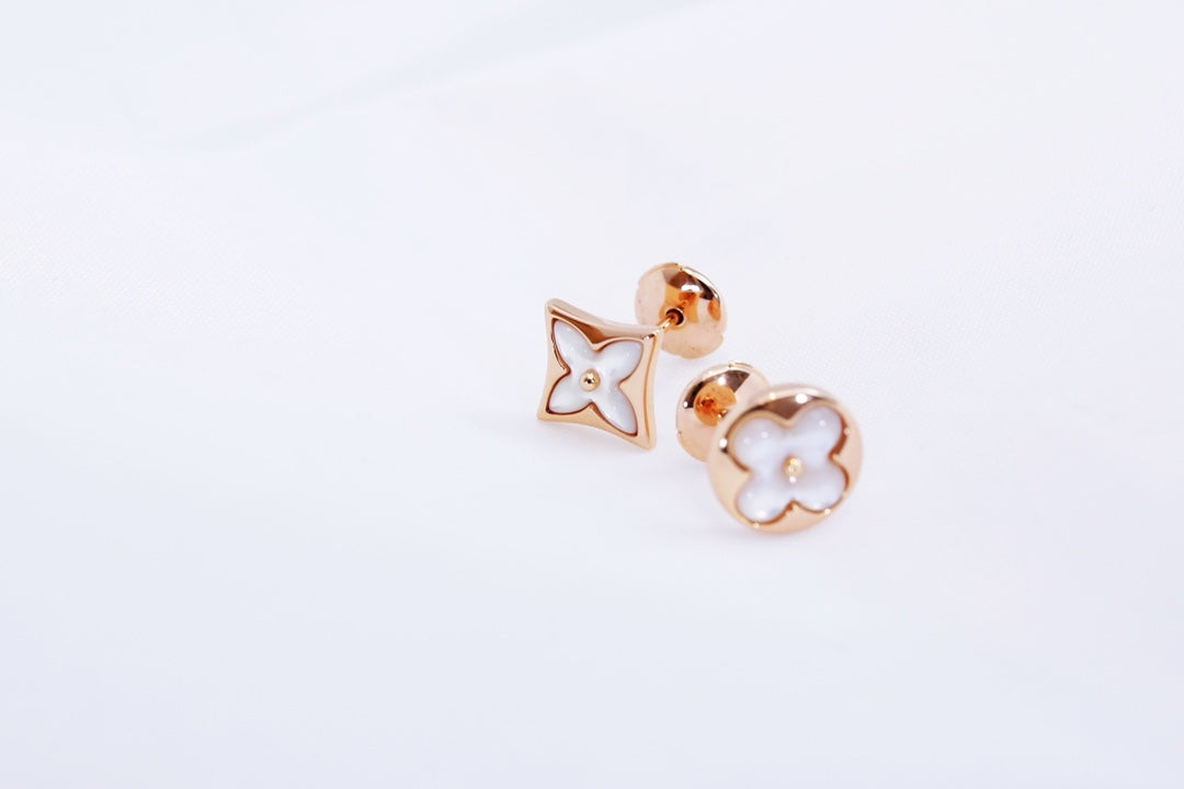 [kincade]STAR AND SUN PINK GOLD MOP STUD EARRINGS