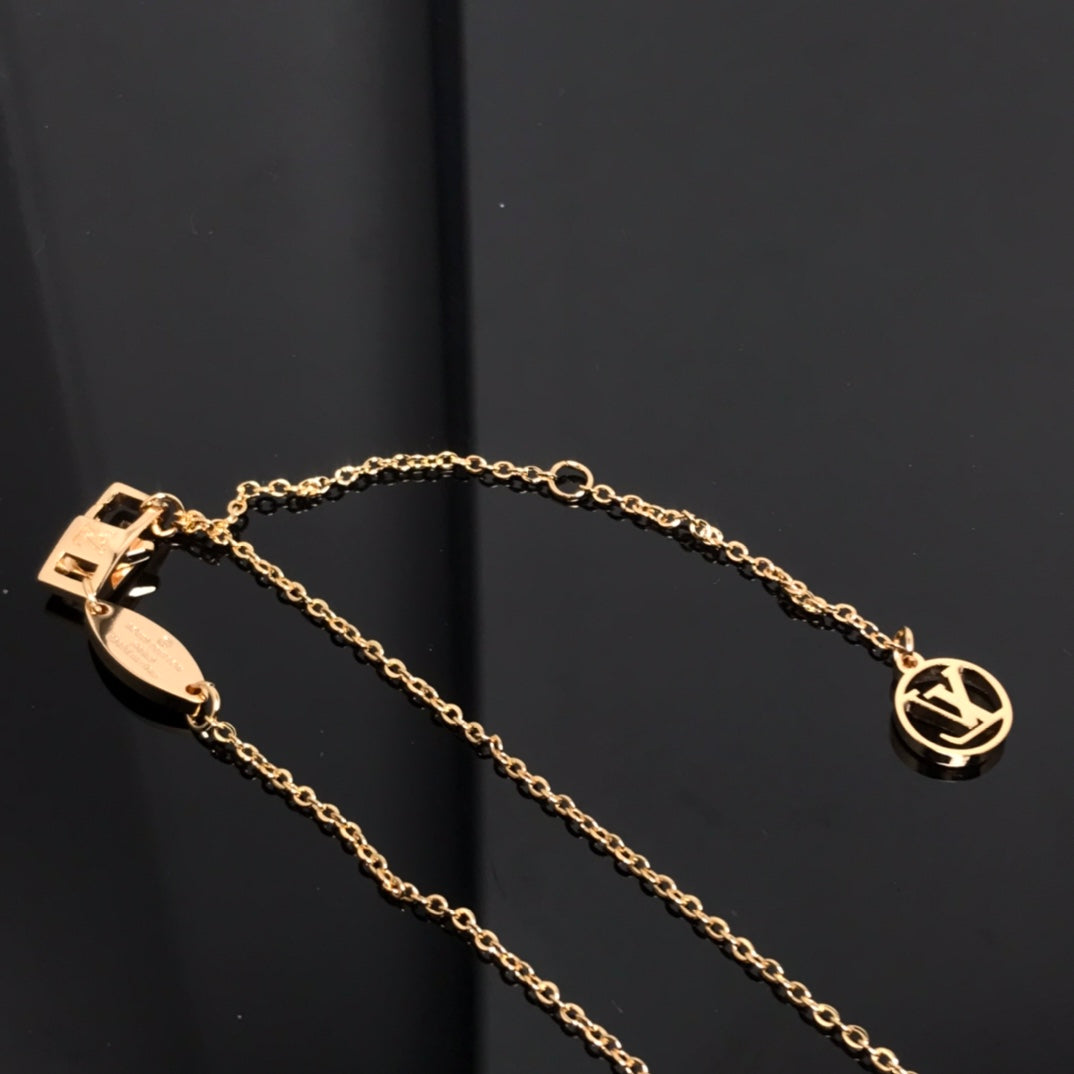 [kincade]COLOR BLOSSOM PINK MOP SUN GOLD NECKLACE