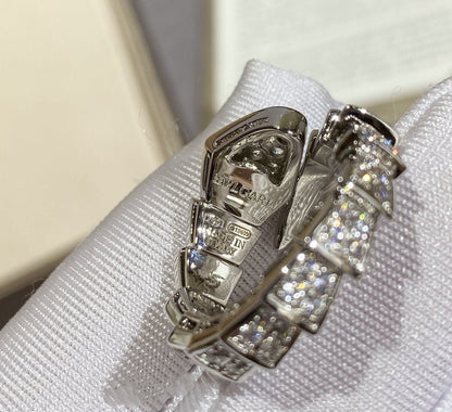 [kincade]SERPENTI LARGE RING SILVER DIAMOND PAVED